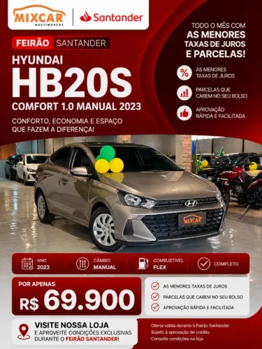 Hyundai HB20S Comfort Plus 1.0 Flex 12V Mec. 2023