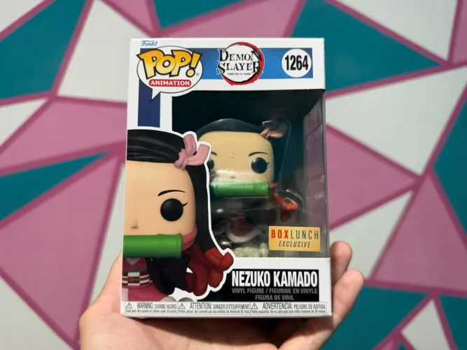 PESADO Edição Exclusiva Funko Pop Nezuko Kamado 1264 Demon Slayer NOVO