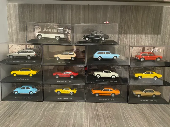 Coleção carros inesquecíveis do Brasil (14 carros)