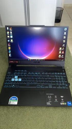 Notebook Gamer Asus Tuf F15 I7 RTX 3050 6GB / SSD / 16GB RAM + Teclado mecânico e Mouse