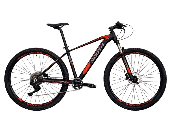 Bicicleta MTB South 29 XC880 TM 18 12V c/ Trava suspensão no guidom confreio Hidráulico
