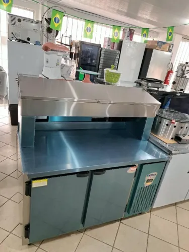 ac balcao refrigerado condimentadora 1,35mt