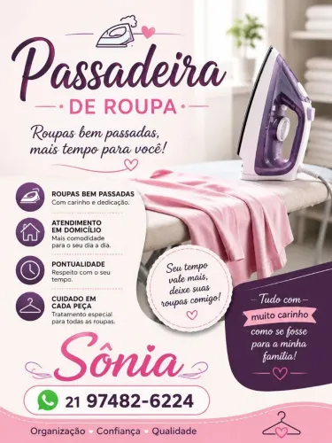 Passadeira de roupas