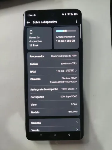 Realme 11 Pro Plus "Topo" Celular 256/12GB.