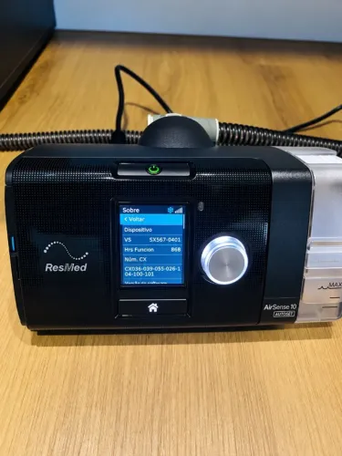 CPAP ResMed AirSense 10 AutoSet 868h + 2 Máscaras + Umidificador