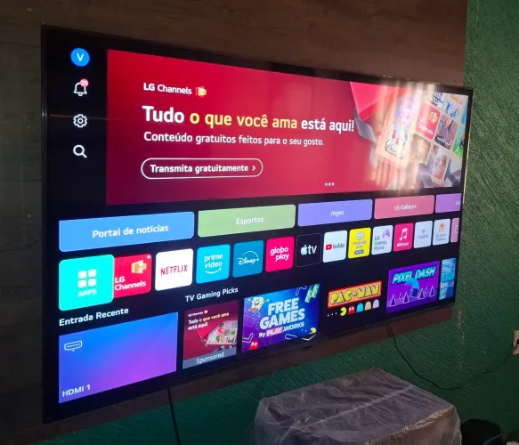Smart TV LG QNED evo AI 4K QNED85 MiniLED de 65 polegadas