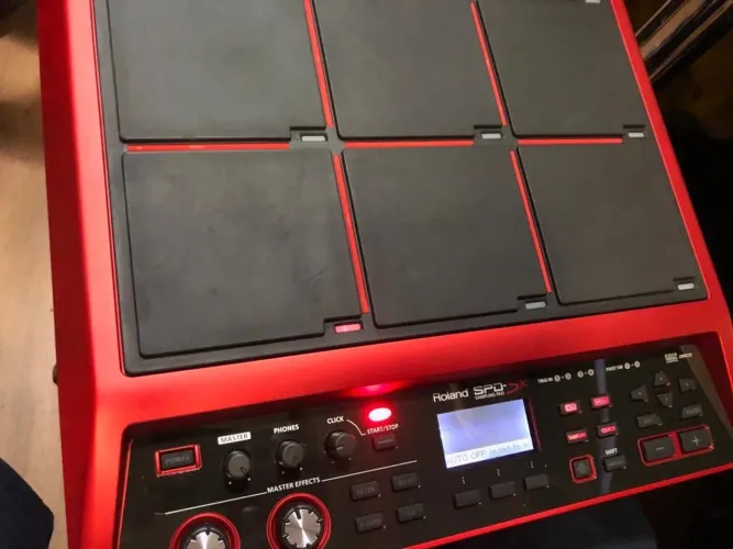 Bateria Eletrônica Roland Spd Sx Se Special Edition Pad Cor Vermelho
