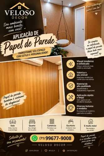 Instalação de papel de parede