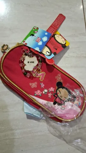 Estojo escolar Pucca antigo vintage raridade 