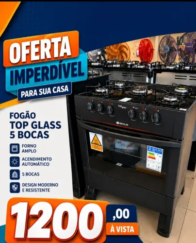 Fogão 5 bocas Braslar NOVO! (Leia o anúncio)