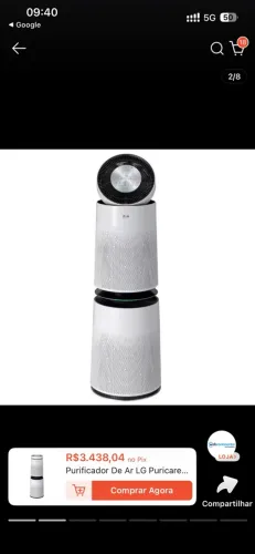 LG PuriCare 360° Air Purifier ? NOVO NA CAIXA