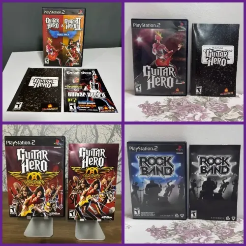 Originais: Guitar Hero 1/2/Aerosmith e Rock Band (preços na descrição)
