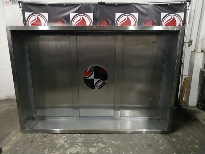 Coifa industrial toda no aço inox usada estado de nova