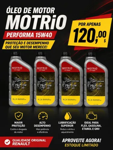 Promoção óleo do Motor 