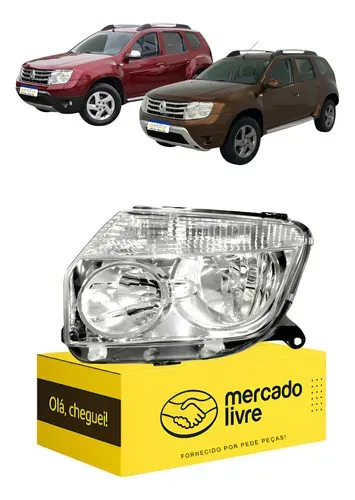 Farol Esquerdo Duster 2012 2013 2014 2015 Novo Esquerdo/motorista