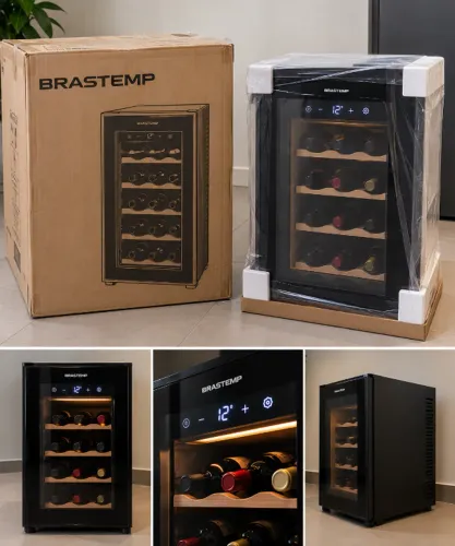 Adega de Vinhos Brastemp - 12 Garrafas | Nova na Caixa