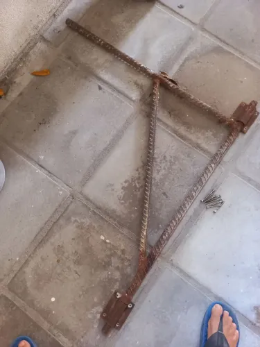 Suporte para levantar peso em obra