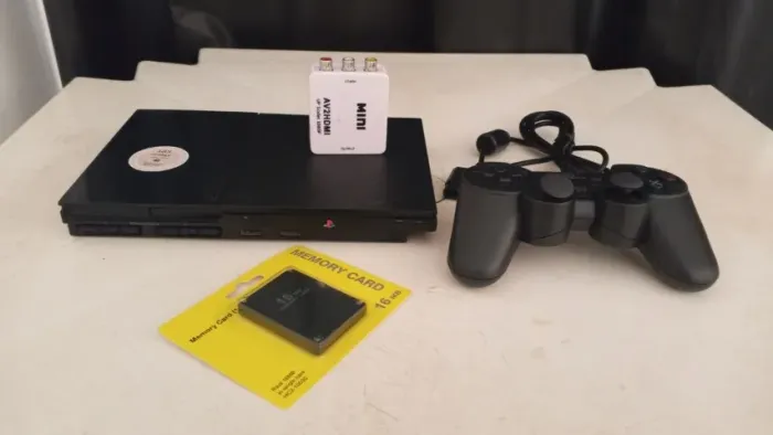 Play 2 + HDMI + Controle Novo + Memory Card