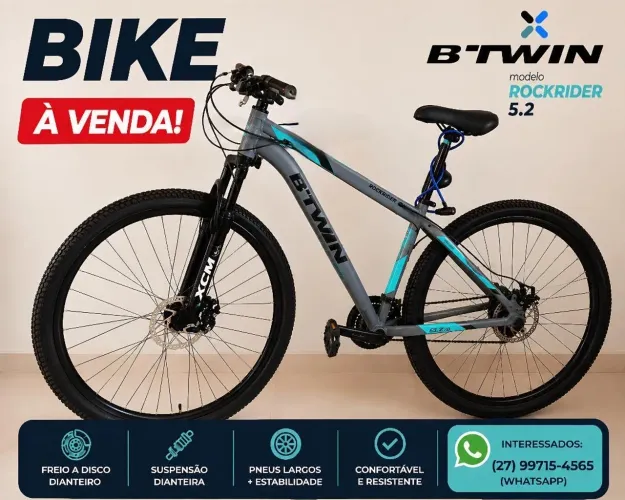 Bicicleta B?Twin Rockrider 5.2 - Aro 26 