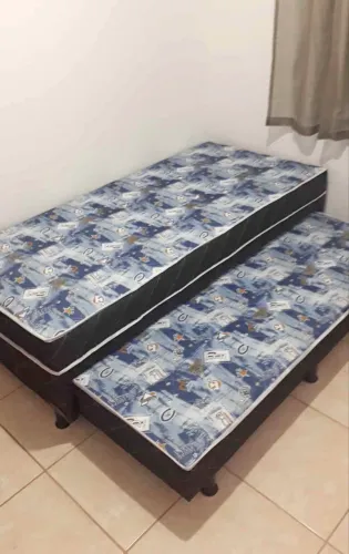 Cama box bicama mega oferta com auxiliar novas