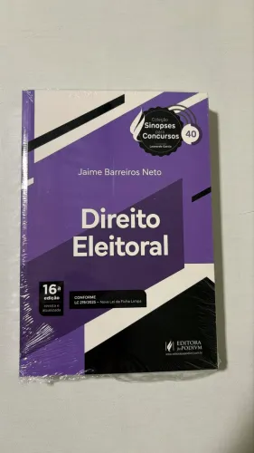 Livro Direito Eleitoral 2026 lacrado
