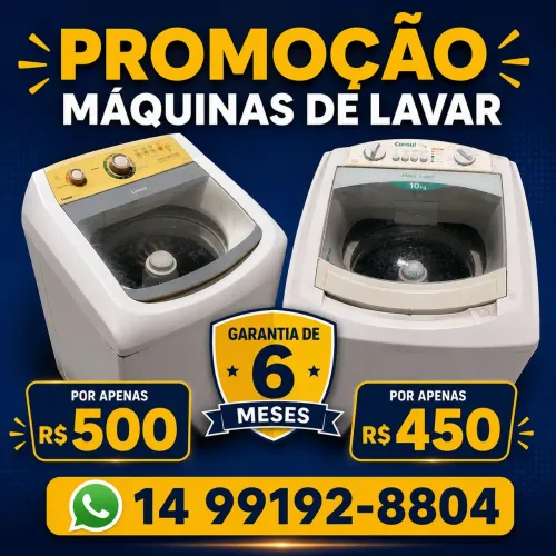 MÁQUINAS DE LAVAR EM PROMOÇÃO 