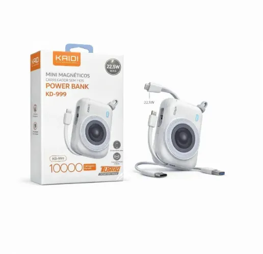 Carregador Portátil Pd 10000mah Indução Kaidi