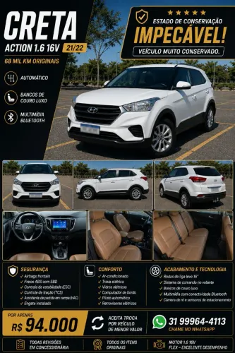 Hyundai Creta Action 1.6 16V Flex AUT 2021