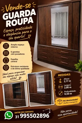 Vende se guarda roupa