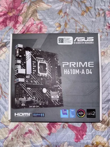PLACA MÃE ASUS PRIME H610M-A D4 - SÓ FUNCIONA VIDEO INTEGRADO