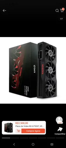 RX 6750 XT edição limitada 12 GB