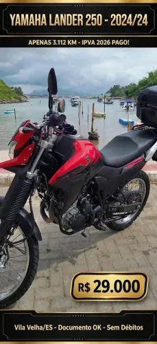 Rara Yamaha Lander XTZ 250 com apenas 3000km rodados.