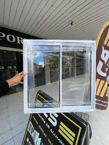 JANELA DE ALUMÍNIO BRANCO 2F 60X60 - MEGA PROMOÇÃO