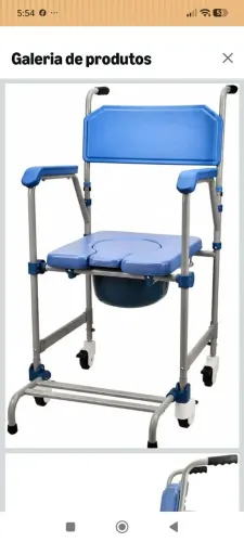 Cadeira de Banho em Alumínio até 150kg D60 Dellamed - Nova na caixa<br><br>Valor: R$ 598,00