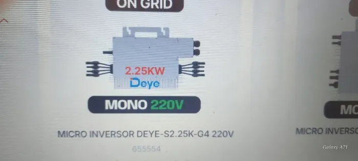 MICRO INVERSOR DEYE-S2.25K-G4 220V