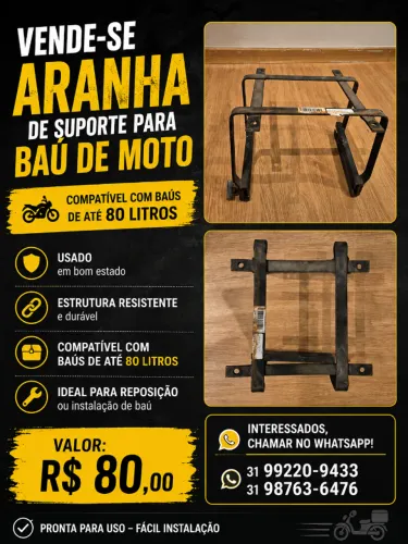 Suporte para Baú de Moto