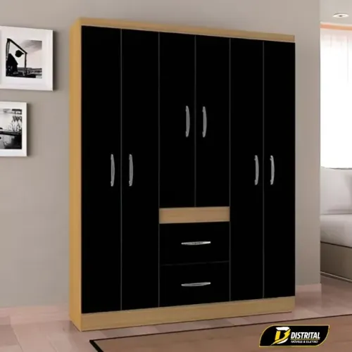 Guarda Roupa Milão 6 Portas 2 Gavetas Oferta