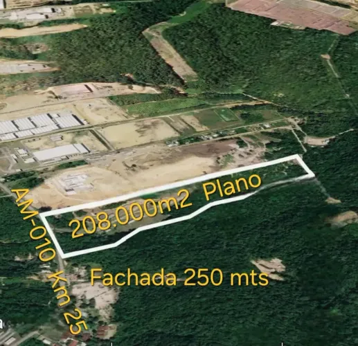 Oportunidade, Terreno com 208.000m2 no Km 25 da AM-010. Plano e Documentado. Prox Av das T