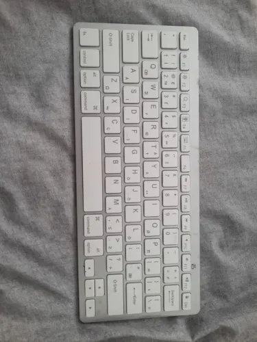 Teclado bluetooth branco