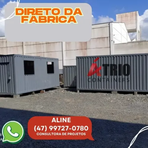 Container obra e construção 100% Galvanizado - Enviamos para todo o Brasil