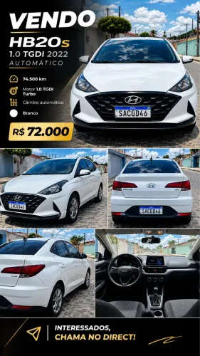 Hyundai HB20S Vision 1.0 TB Flex 12V Aut. 2022