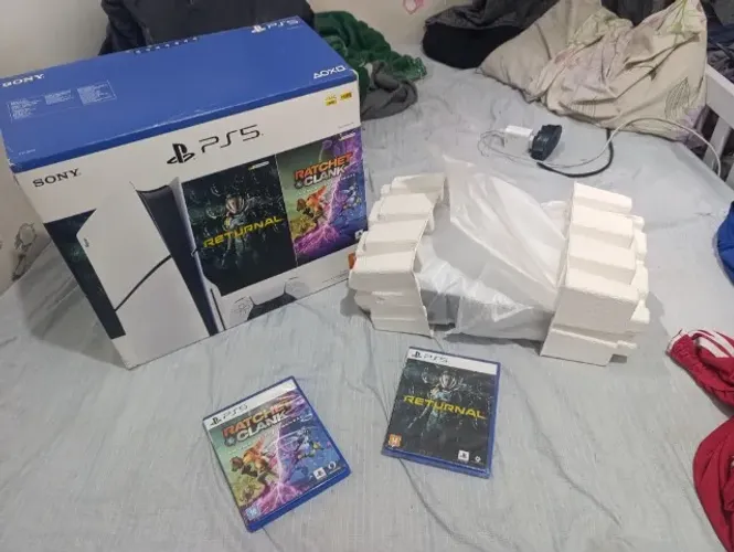 Ps5 Slim Mídia Física C/ Caixa e JOGOS - Venda ou Troca (PS4 / Xbox Série S + Grana) leia