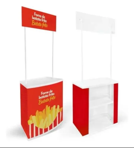 Balcão Promocional Pdv Desmontável Stand Portátil Com Bolsa
