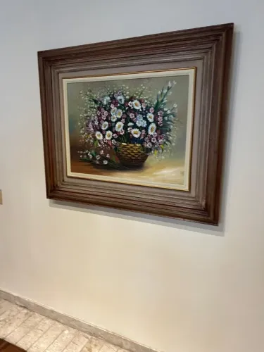 QUADRO PINTURA A ÓLEO - MARGARIDAS | LINDO E ELEGANTE