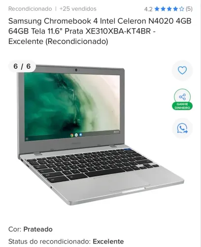 Vendo Chromebook Samsung 