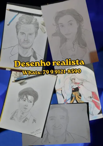 Desenhos realistas de busto