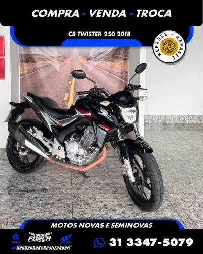 Cb Twister 250 CBS Ano2018 Oportunidade Repasse Abaixo de FIPE