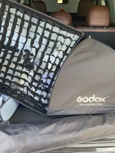 2 kit softbox godox + lampada e tripe