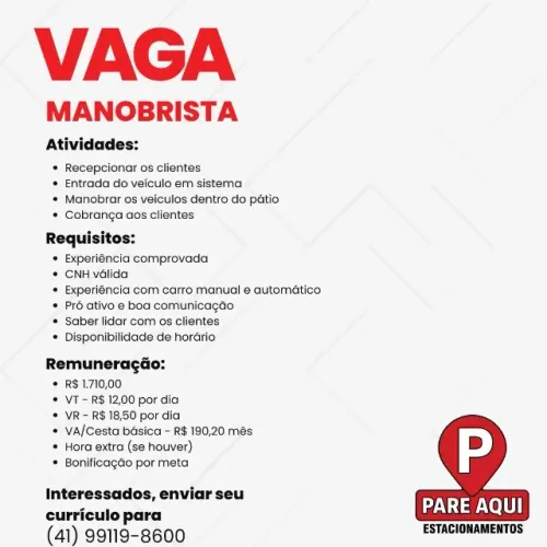 Contrata manobrista