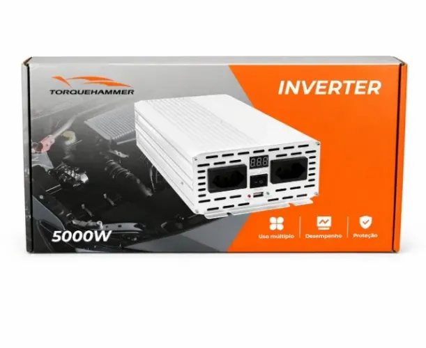 Inversor De Tensao 5000w 12v 110v Com Visor Onda Modificada